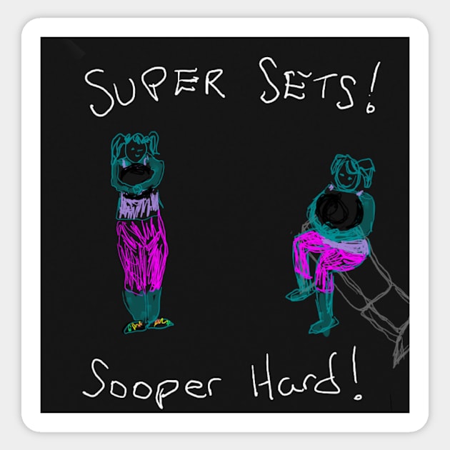 Supersets! Phit and Phat Sticker by DancingCreek